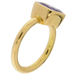 Anello in oro rosa con tanzanite 4,16 ct