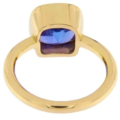 Anello in oro rosa con tanzanite 4,16 ct