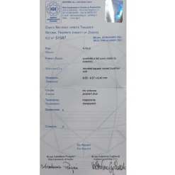 Anello in oro rosa con tanzanite 4,16 ct