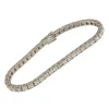 Bracciale tennis in oro bianco con diamanti taglio brillante 8,27 ct