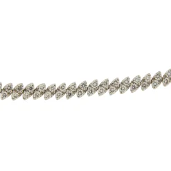 Bracciale tennis in oro bianco con diamanti taglio brillante 3,07 ct