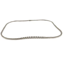 Girocollo tennis in oro bianco con diamanti 11,83 ct