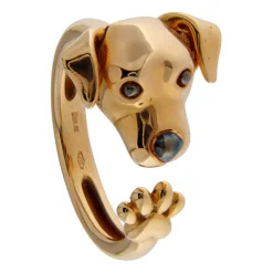 Guidetti | Anello in oro rosa con Jack Russel