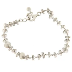 Guidetti | Bracciale in oro bianco con diamanti taglio brillante