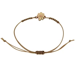 Guidetti | Braccialetto cordino con ciondolo in oro 9 kt