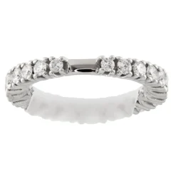 Guidetti | Fedina eternity in oro bianco con diamanti 2,36 ct a gradazione