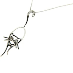 Guidetti | Girocollo “gattino” in oro bianco e diamanti