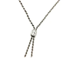 Guidetti | Girocollo in oro bianco con 3 diamanti