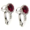 Guidetti | Orecchini in oro bianco con rubini e diamanti