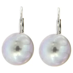Guidetti | Orecchini pendenti in oro bianco con perle coltivate