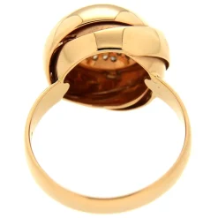 K di Kuore | Anello in oro rosa con diamanti brown