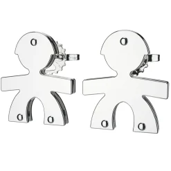 LeBebé | Orecchini a lobo maschietto oro bianco collezione i Classici