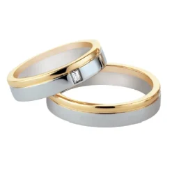 Polello | Fede in oro bianco e giallo