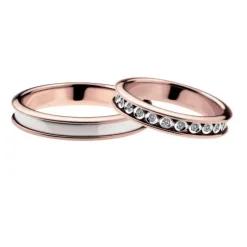 Polello | Fede in oro bianco e rosa