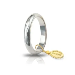 Unoaerre | Fede nuziale classica grammi 5 in oro bianco