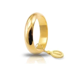 Unoaerre | Fede nuziale classica grammi 7 in oro giallo