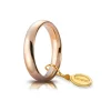 Unoaerre | Fede nuziale “Comoda” in oro rosa mm 4